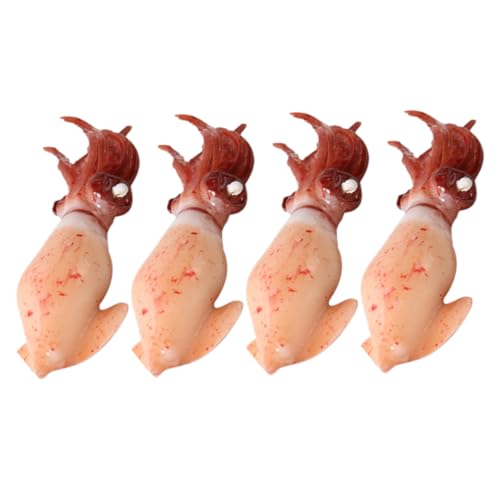 JOINPAYA 4 Stück Simulation Ernährungsmodelle Für Den Unterricht Kleine Tintenfischfiguren Lebensmittel-Requisiten Zur Präsentation -figurenmodell Meerestierfigur PVC JOINPAYA 4 Stück Simulation Ernährungsmodelle Für Den Unterricht Kleine Tintenfischfiguren Lebensmittel-Requisiten Zur Präsentation -figurenmodell Meerestierfigur PVC von JOINPAYA