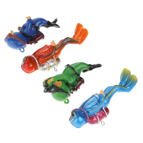 JOINPAYA 4stücke Aquarium Dekoration Schwimmende Taucher Ornamente Für Fischbecken Accessoires Zur Verschönerung Von Betta-Tanks Und Aquarien-landschaften von JOINPAYA