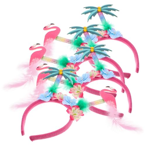 JOINPAYA Hawaii Haarreifen 4er Party Haarreif Flamingo Und Kokosnuss JOINPAYA Hawaii Haarreifen 4er Party Haarreif Flamingo Und Kokosnuss von JOINPAYA