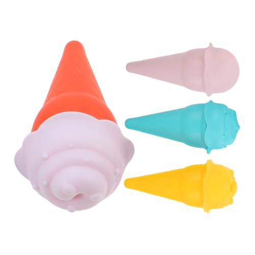 JOINPAYA 4 Stück Strandeis Für Strandeis Künstliche Eistüte Outdoor Sandspielzubehör Reisesand Eiscreme Sand Strandsand Kunststoff von JOINPAYA
