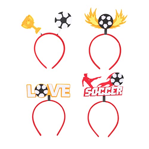 JOINPAYA 4 Stück Teiliges Fußball Stirnband für Partys Verstellbare Haarreifen mit Fußball Thema für Veranstaltungen Dekoration für Fußballspiele und Feiern für Fans und Freunde JOINPAYA 4 Stück Teiliges Fußball Stirnband für Partys Verstellbare Haarreifen mit Fußball Thema für Veranstaltungen Dekoration für Fußballspiele und Feiern für Fans und Freunde von JOINPAYA