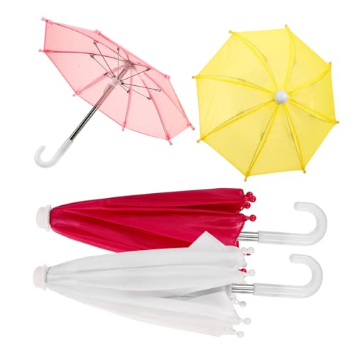 JOINPAYA 4 Stück Teiliges Miniatur Puppenregenschirm Puppenzubehör Farbige Mini Regenschirme Weiß Gelb Dekorative Mini Haus Accessoires für Puppenhaus JOINPAYA 4 Stück Teiliges Miniatur Puppenregenschirm Puppenzubehör Farbige Mini Regenschirme Weiß Gelb Dekorative Mini Haus Accessoires für Puppenhaus von JOINPAYA