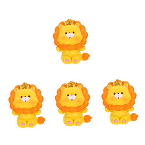 JOINPAYA 4 Stück Tier Kuchendekoration Tier Party Dekorationen Cartoon Miniatur Zebra Kleiner Kuchenaufsatz Häschen Kleine Tiere Cupcake Hey Leopard Pastell Kleines von JOINPAYA