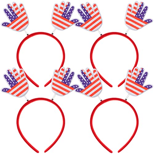 JOINPAYA 4 Stück Unabhängigkeitstag Stirnband Patriotische Haarreifen Dekorationen Zum Nationaltag Partydekorationen Stirnbänder Für Damen Stolz Stirnband Parteifahnen Haarband Plastik JOINPAYA 4 Stück Unabhängigkeitstag Stirnband Patriotische Haarreifen Dekorationen Zum Nationaltag Partydekorationen Stirnbänder Für Damen Stolz Stirnband Parteifahnen Haarband Plastik von JOINPAYA