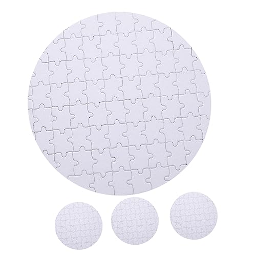 JOINPAYA 4 Stück Wärme übertragungs Puzzle Puzzles Lernspielzeug für leer Kinderpuzzle Puzzlematte Bastelpuzzle übertragen rätsel Aufkleber übertragen Weiß von JOINPAYA