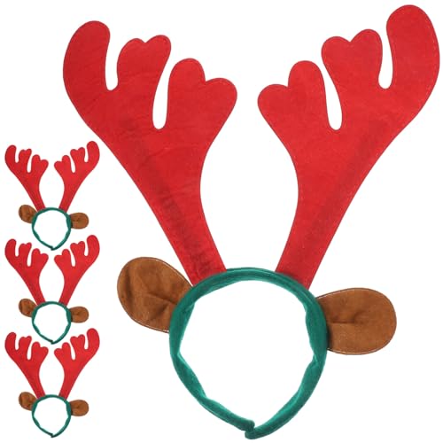 JOINPAYA 4 Stück Weihnachtsgeweih Stirnband rote Schleifen Ohren tragen Hirschgeweih Stirnband weihnachts kopfschmuck weihnachtskopfschmuck Kostüm Stirnbänder Weihnachtsbedarf Kunststoff JOINPAYA 4 Stück Weihnachtsgeweih Stirnband rote Schleifen Ohren tragen Hirschgeweih Stirnband weihnachts kopfschmuck weihnachtskopfschmuck Kostüm Stirnbänder Weihnachtsbedarf Kunststoff von JOINPAYA