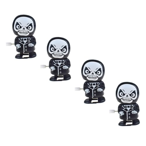 JOINPAYA 4 Stück Windgott des Todes dekoratives Tischuntersetzer stopfen Halloween Halloween Toys Uhrwerk für Reaper Laufspielzeug Abs Black von JOINPAYA