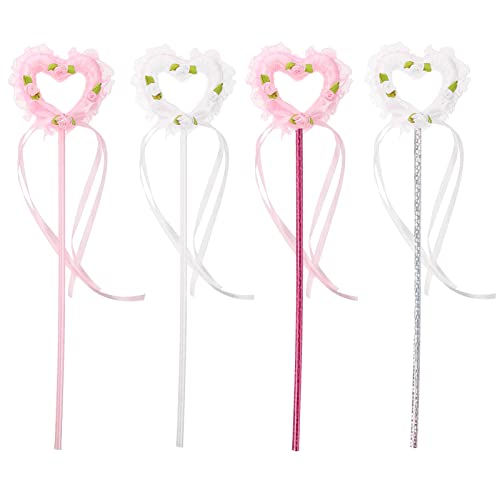 JOINPAYA Mädchen Fee Stick Glitter Fee Zauberstäbe Für Party Cosplay Und Tanz 4pcs Set von JOINPAYA