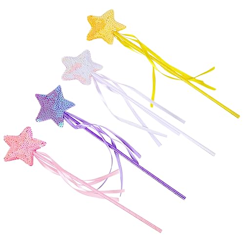 JOINPAYA 4 Stücke Fee Set Glitter Star Form Jungen Und Mädchen Party Spielzeug Fee Stick Requisiten Für Leistung von JOINPAYA