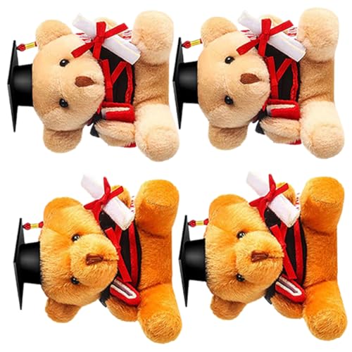 JOINPAYA 4 Stück kleine Bärenpuppe Kuscheltier Stofftier Toy trauzeugengeschenke Abschluss Bär Abschlussparty zarter ausgestopfter Bär Plus Bärenpuppe Plüsch von JOINPAYA
