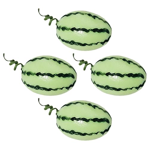 JOINPAYA Puppenhaus Miniaturen 4 Stücke Miniatur Wassermelonen Simulierte Obst Spielzeug Gefälschte Wassermelone Kognition Spielzeug von JOINPAYA