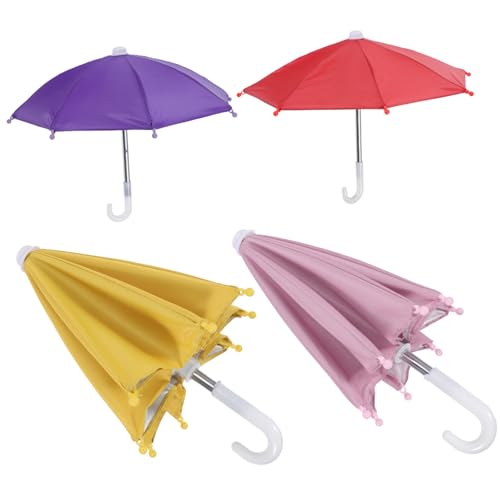 JOINPAYA 4 Teiliges Handy Set Outdoor Handy Sonnenschutzschirm Dekorative Regenschirme Für Smartphones Pink Und Ideal Für Sonnenschutz Und Kreative von JOINPAYA