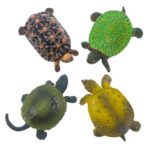 JOINPAYA 4 Teiliges Schildkröten Modell Tierfiguren Kuchendekorationen Lernspielzeug Für Partygeschenke Mikro Landschaftsornamente von JOINPAYA