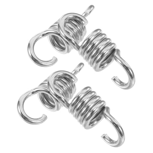 JOINPAYA 4-teilige Hängesesselfeder: Robuste Aufhängung Für Verandaschaukeln, Hängesessel, Hängematte, Fitnessstudio, Terrasse (Silber) von JOINPAYA