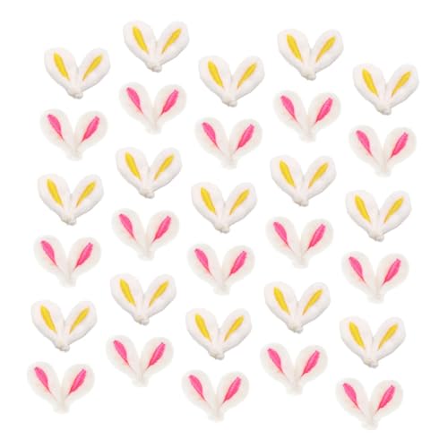JOINPAYA 40 Stück Plüsch Hasenohren Haarspange Mit Hasenohren Und Schleife Klein Charme Kaninchen Set Zur Herstellung Von Haarspangen Für Mädchen Machen Bausatz Hasenhandwerk von JOINPAYA