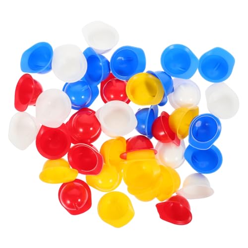 JOINPAYA 40 Stück Teiliges Mini Sicherheitshelm aus Leichtem PP Kunststoff Bunte Mini Bauhelme für Puppen Haustiere und Dekoration Vielseitig Nutzbar für Partys Outdoor und Bastelprojekte von JOINPAYA