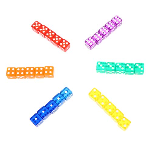 JOINPAYA Würfelspiel Spielzeug Set Acryl Spiel Würfel Jungen Und Mädchen Brettspiele Pub Spiele von JOINPAYA