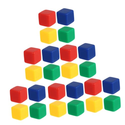 JOINPAYA 40-teiliges Spielwürfel-Set Aus Acryl 4 Farben Unfertiges Design Partyzubehör für Jungen und Mädchen von JOINPAYA