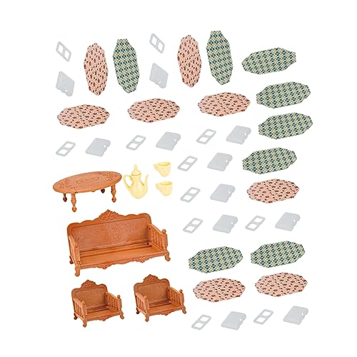 JOINPAYA 47st Simulationsmöbel Spielhausmöbel Mini-möbelspielzeug Minizimmermöbel Puppenmöbel Modelle Von Spielhausmöbeln Stellen Sie Sich Vor, Zu Plastik Brown JOINPAYA 47st Simulationsmöbel Spielhausmöbel Mini-möbelspielzeug Minizimmermöbel Puppenmöbel Modelle Von Spielhausmöbeln Stellen Sie Sich Vor, Zu Plastik Brown von JOINPAYA