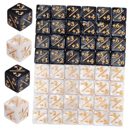 JOINPAYA 48 Stück Denkspiel Deko Token Tischspiel Zählwürfel Spielbedarf Mathe Lernwürfel Gaming Zahlenwürfel Lehrwürfel Lernwürfel Für Acryl von JOINPAYA