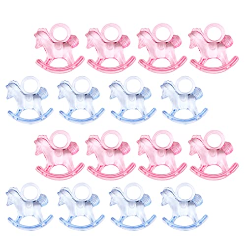 JOINPAYA 48 Stück Partydekoration Fiesta-pferdedekor Babyparty - Schaukelpferd Schaukelpferd Schmuck Schaukelpferd Mini Schaukelpferd - -Ornament Blue Acryl von JOINPAYA