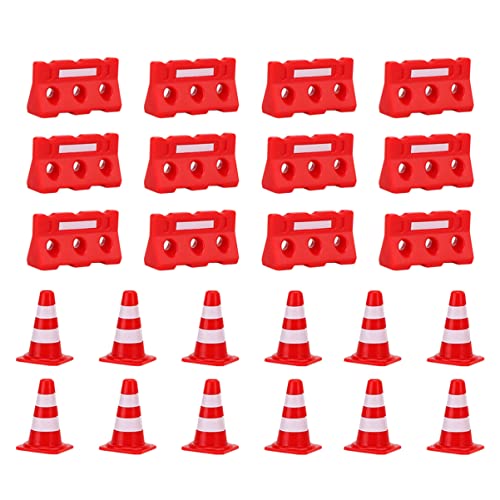 JOINPAYA 48st Straßenschild Barrikade Rätsel Lernspielzeug Verkehrszäune Konstruktionsspielzeug Kinderspielzeug Magnetische Fliesen Mini-straßensperre- Plastik von JOINPAYA
