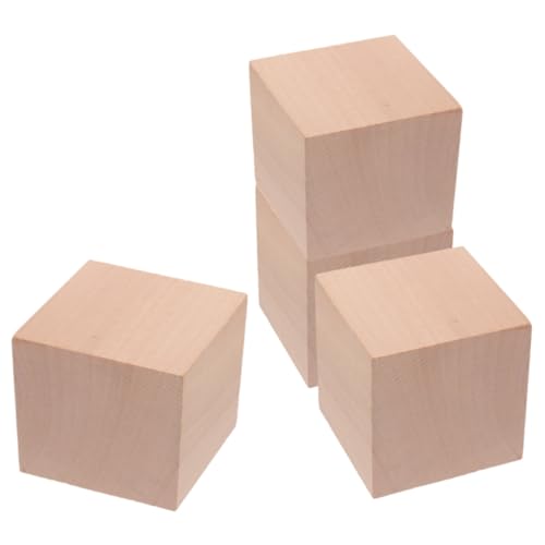 JOINPAYA 4Pcs Bausteine Lehrmittel für Bastelblöcke aus Holz quadratische Holzwürfel Vorschulblöcke Holzblöcke Holzklötze Bauen Leere Holzklötze hölzern Khaki JOINPAYA 4Pcs Bausteine Lehrmittel für Bastelblöcke aus Holz quadratische Holzwürfel Vorschulblöcke Holzblöcke Holzklötze Bauen Leere Holzklötze hölzern Khaki von JOINPAYA
