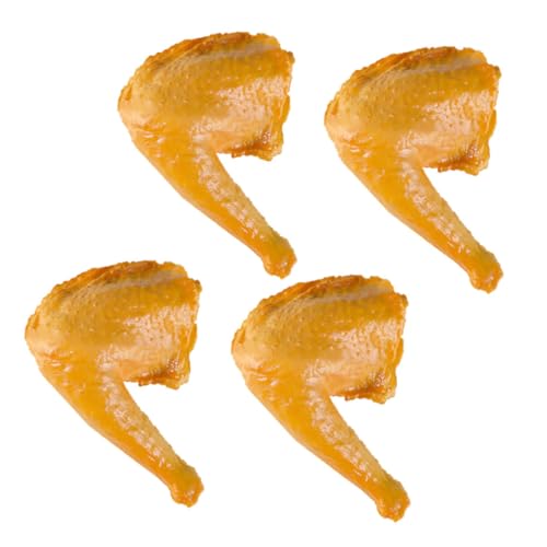 JOINPAYA 4 Stücke Künstliche Hähnchenschenkel Realistische PVC Drumstick Modelle Vielseitig für Restaurant Bäckerei Home Display von JOINPAYA