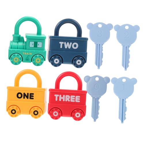 JOINPAYA 4Satz Lernspielzeug mit Schlössern und Schlüsseln Alphabet und Montessori für Kleinkinder Pädagogisches Kognitiven Fähigkeiten und Sozialer Interaktion JOINPAYA 4Satz Lernspielzeug mit Schlössern und Schlüsseln Alphabet und Montessori für Kleinkinder Pädagogisches Kognitiven Fähigkeiten und Sozialer Interaktion von JOINPAYA