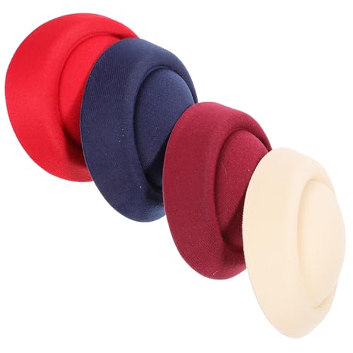 JOINPAYA 4Stücke DIY Mini Hut Basis für Kreative Projekte Teiliges für Karnevalshüte Einfaches Design für Anfänger und Profis Vielfältige Farben von JOINPAYA