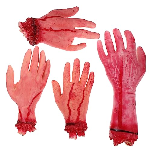 JOINPAYA 4Stücke Teiliges Halloween Streichrequisiten Set Realistische Gebrochene Hand und Menschliche Teile für Schaurige Deko im Haunted House für Gruselige Halloween Feiern JOINPAYA 4Stücke Teiliges Halloween Streichrequisiten Set Realistische Gebrochene Hand und Menschliche Teile für Schaurige Deko im Haunted House für Gruselige Halloween Feiern von JOINPAYA
