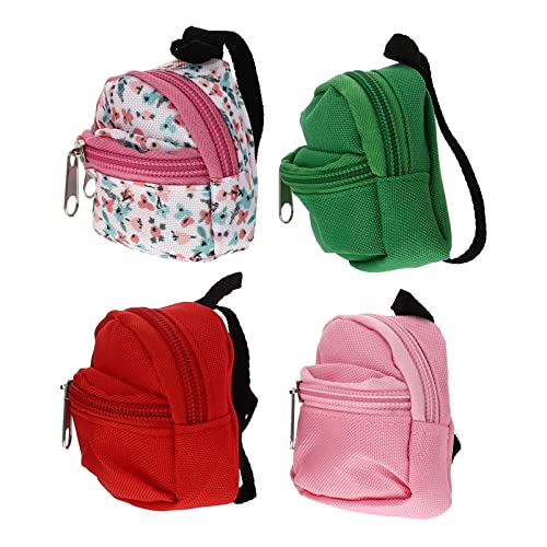 JOINPAYA Puppenhaus-mini-Rucksack-Set – 4-teiliges Mini-schultaschen-Ornament Perfekt Für Dekoration Und Sammler von JOINPAYA