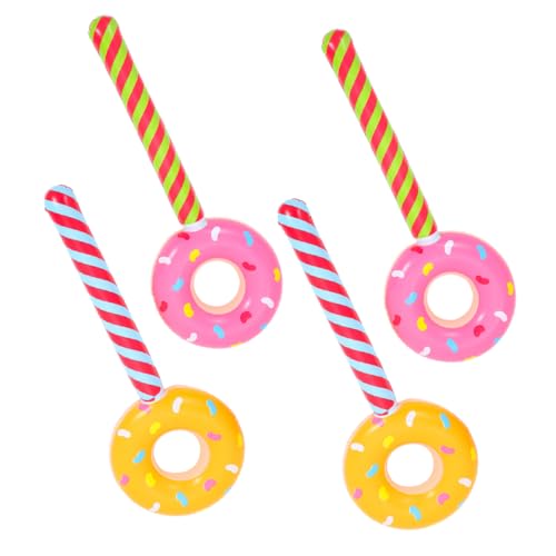 JOINPAYA 4pcs Aufblasbare Lollipop Stick Blow -up -spielzeug Kinder Aufblasbare Donutballons Partydekorationen Für Geburtstagsfeiern Candyland -themen von JOINPAYA