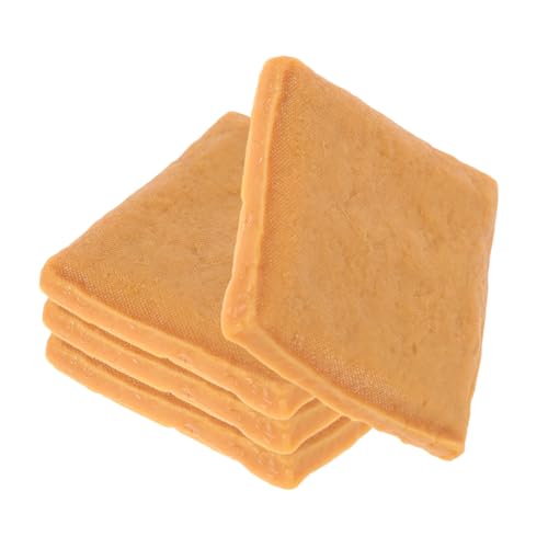 JOINPAYA 4pcs Kreative Detaillierte Handwerkskunst Gefälschter Tofu -Modell Künstlicher Tofu Mockup Für - Und Ladendekoration Realistisches Tofu -lebensmittelmodell von JOINPAYA