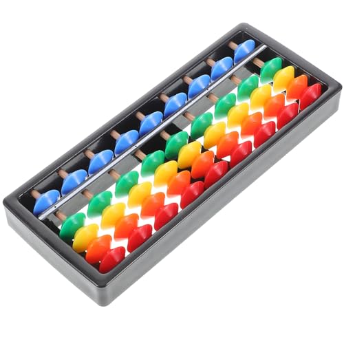 JOINPAYA 9-stufiges Mathematik-lernwerkzeug Abakus Für Kinder Kopfrechnen Mit 5 Perlen Regenbogenfarben Kunststoff-abakus von JOINPAYA