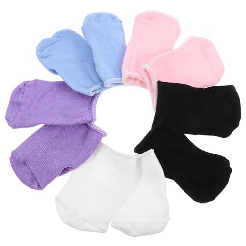 JOINPAYA 5 Puppensocken Socken Socken Für Puppen So Tun Als Ob Puppe Zubehör Puppe Kostüm Puppenzubehör Mini-socken Requisiten Für Die Puppenfotografie Polyester von JOINPAYA