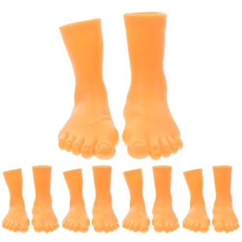 JOINPAYA Interaktive Fingerpuppen 5er-Pack Cosplay-fußpuppen Fingerpuppe Für Party Links Und Rechts Vinylfuß von JOINPAYA