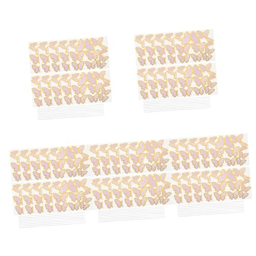 JOINPAYA 5 Sätze Kuchen Verzieren Schmetterlingskuchen Ein Kuchendeckel Birthday Cake Decoration Birthday Cake Topper Geburtstagstorte Topper Schmetterlingstorte Papier 10 Blatt * 5 von JOINPAYA