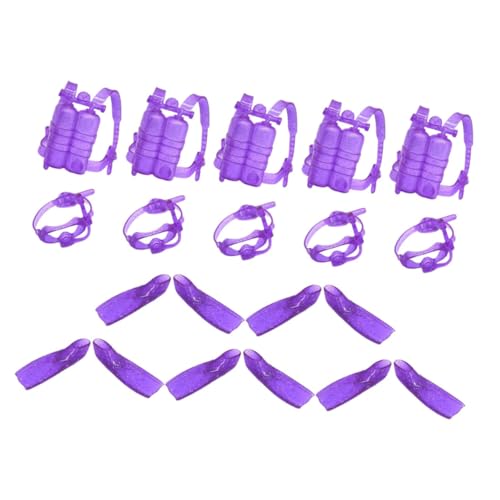 JOINPAYA 5 Sätze Puppen-Taucheranzug Tauchausrüstung für Brille Strand Schwimmen tauchen Puppen Tauchset Puppen Tauchmaske und Schnorchel Puppenkleidungsteile Puppenteile Violett JOINPAYA 5 Sätze Puppen-Taucheranzug Tauchausrüstung für Brille Strand Schwimmen tauchen Puppen Tauchset Puppen Tauchmaske und Schnorchel Puppenkleidungsteile Puppenteile Violett von JOINPAYA