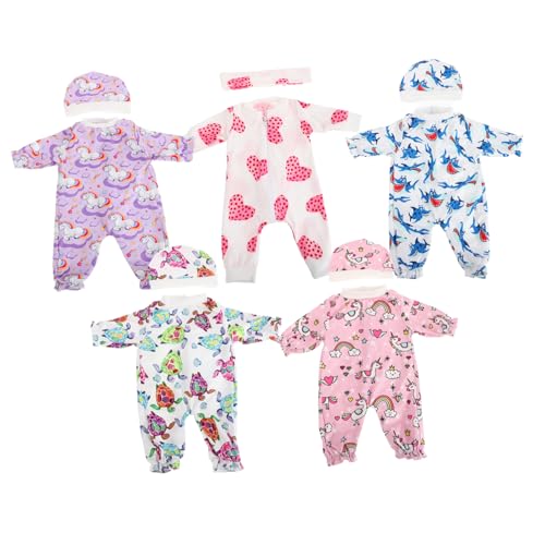 JOINPAYA 5 Sätze Puppenkleidung Puppenaccessoires Puppen-Outfit-Set Rollenspiel Puppen Babypuppe Kleidung Zubehör für Babypuppen Babypuppen-Outfit Babypuppensachen Stoff JOINPAYA 5 Sätze Puppenkleidung Puppenaccessoires Puppen-Outfit-Set Rollenspiel Puppen Babypuppe Kleidung Zubehör für Babypuppen Babypuppen-Outfit Babypuppensachen Stoff von JOINPAYA