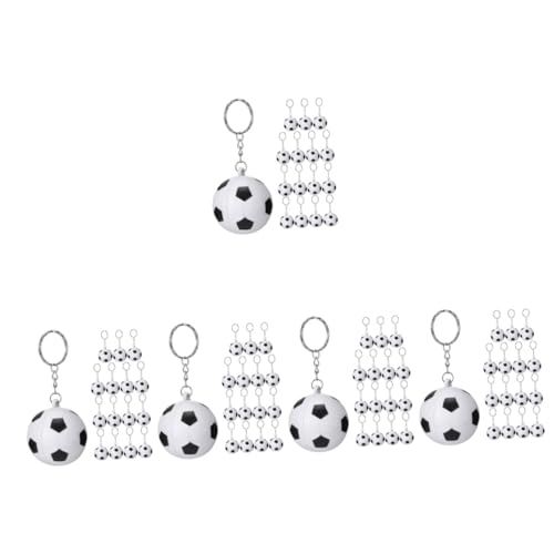 JOINPAYA 5 Sätze Teiliges Fußball Schlüsselanhänger Pu Fußball Anhänger Für Taschen Rucksäcke Und Autos Mitgebsel Und Für Fußballfans Und Sportliebhaber 15 Stücke * 5 von JOINPAYA