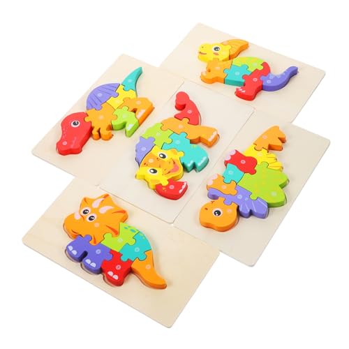 JOINPAYA 5 Sets Holzpuzzles Für Puzzles Für Kleinkinder Für Kleinkinder Kleinkindpuzzle Kinderpuzzles 3D Puzzles Für Kleinkind Holzpuzzle Kleinkindspiel Lernpuzzle Aus Holz von JOINPAYA