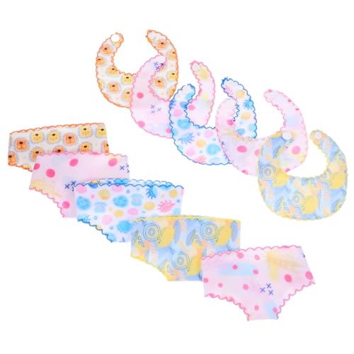 JOINPAYA Höschen-lätzchen-Set Für Spielzeugpuppen 5er-Pack Waschbare Unterwäsche Für Babypuppen Anziehzubehör Für Jungen Und Mädchen Weiches Material Wiederverwendbar von JOINPAYA
