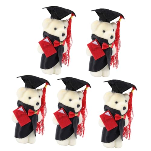 JOINPAYA 5 Stück Abschluss-blumenstrauß-Materialien Abschluss Handwerk Bärengraduierung in Der Kappe Abschluss Bär Puppenornament Bouquet Dekoration Stehender Graduierungsbär in Mütze Vlies JOINPAYA 5 Stück Abschluss-blumenstrauß-Materialien Abschluss Handwerk Bärengraduierung in Der Kappe Abschluss Bär Puppenornament Bouquet Dekoration Stehender Graduierungsbär in Mütze Vlies von JOINPAYA