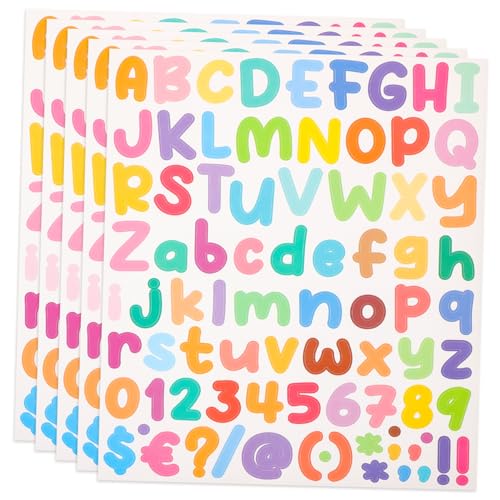 JOINPAYA 5 Stück DIY-Scrapbooking-Aufkleber Buchstabenaufkleber Für Scrapbooking Buchstabenaufkleber Für Wasserflaschen Alphabet-zahlenaufkleber Zeitschriftenbedarf Colorful JOINPAYA 5 Stück DIY-Scrapbooking-Aufkleber Buchstabenaufkleber Für Scrapbooking Buchstabenaufkleber Für Wasserflaschen Alphabet-zahlenaufkleber Zeitschriftenbedarf Colorful von JOINPAYA