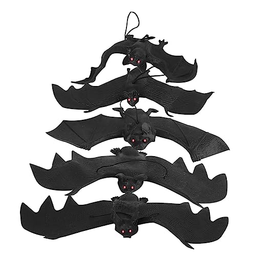 JOINPAYA 5stücke Halloween Fledermaus Deko Kunstfledermäuse Für Partys Spukhäuser Und Festlichkeiten Für Halloween Dekoration Und von JOINPAYA