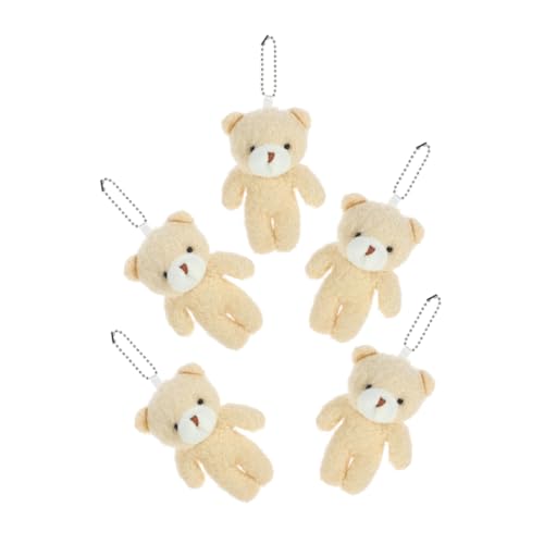 JOINPAYA 5 Stück Großer Bärenanhänger Plüschspielzeug Plüsch Kleiner Bär Stofftier Bär tierischer Plüsch tragen entzückender Bärenanhänger hängende kleine Bären PP Baumwolle Beige JOINPAYA 5 Stück Großer Bärenanhänger Plüschspielzeug Plüsch Kleiner Bär Stofftier Bär tierischer Plüsch tragen entzückender Bärenanhänger hängende kleine Bären PP Baumwolle Beige von JOINPAYA