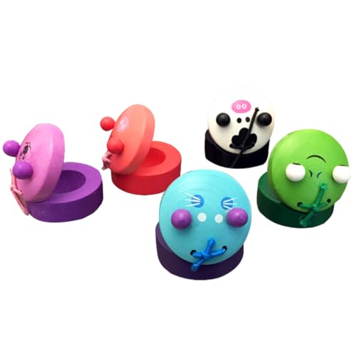 JOINPAYA 5 Stück Musikinstrumente Für Jungen Und Mädchen Kastagnetten Spielzeug Für Kleinkinder Musik Lernspielzeug Sicher Für Babys Spielen Im Zufälligen Stil von JOINPAYA