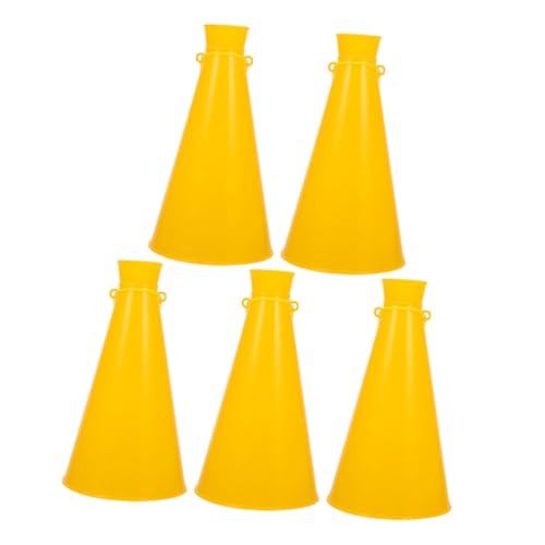 JOINPAYA 5 Stück Jubelhorn Party-jubelspielzeug Cheerleader-megaphone Trompeten Spielzubehör Für Fans Mini-megafon-lautsprecher Hornspielzeug Party-horn Requisite Abs Yellow von JOINPAYA