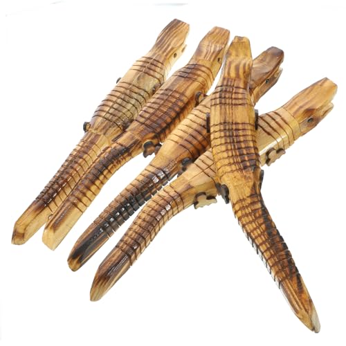 JOINPAYA 5 Stück Krokodil-Modell kleines DIY- kleines Krokodilspielzeug aus Holz leeres Krokodilspielzeug unvollendetes Holzkrokodil Tragbares Krokodilspielzeug hölzern von JOINPAYA